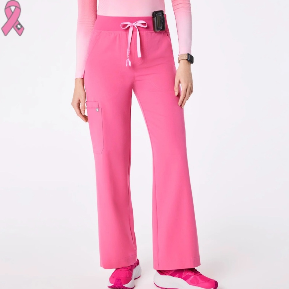 Figs high waisted bed wide leg Isabella scrub pants XSP